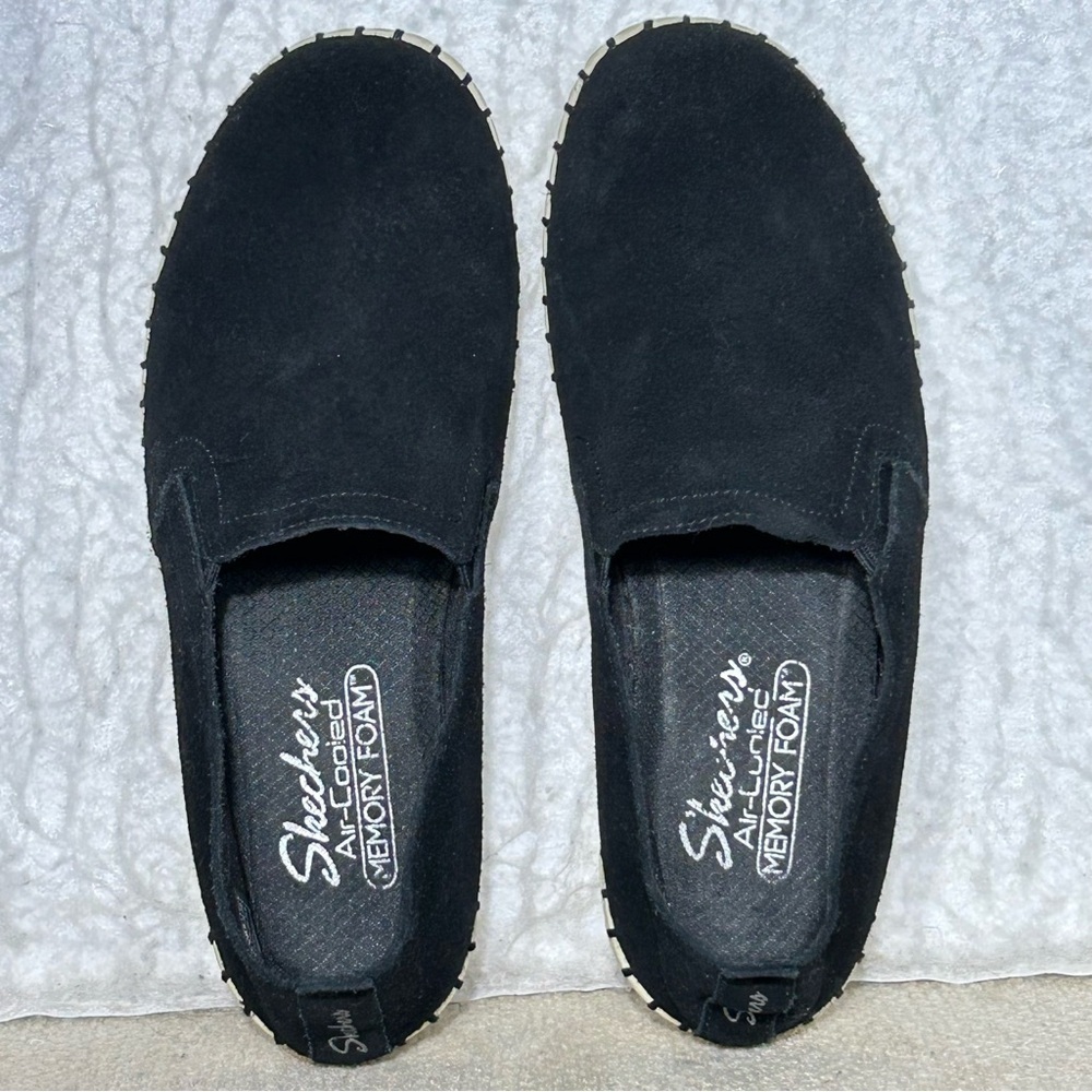 Skechers Womens Black Suede Sepulveda 2.0 SlipOn Casual Loafer Flat Shoes SZ 8.5 - Picture 5 of 11